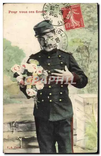 Cartes postales Fantaisie Homme Militaria