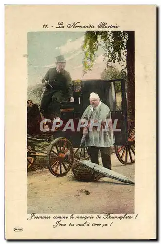 Cartes postales La Normandie Illustree Fiacre Cheval Folklore Marquis de bourseplate