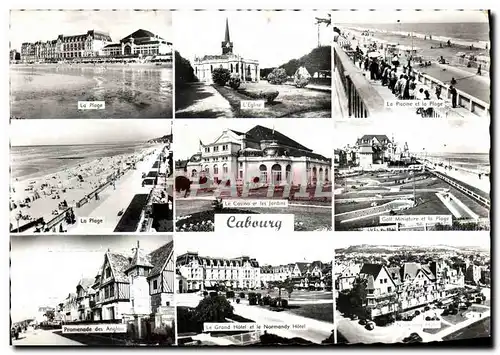 Cartes postales moderne Cabourg Plage Eglise Piscine Golf Normandy Hotel