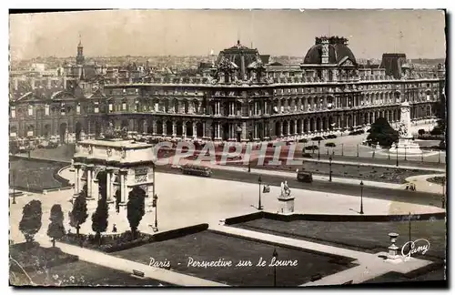 Cartes postales moderne Paris Persrective Sur le Louvre