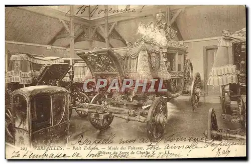 Ansichtskarte AK Versailles Petit Trianon Musee Des Voitures Voiture du Sacre de Charles X