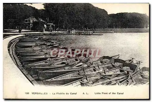 Cartes postales Versailles La Flotille du Canal