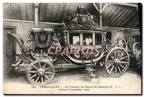 Cartes postales Versailles La voiture du Sacre de Charles X