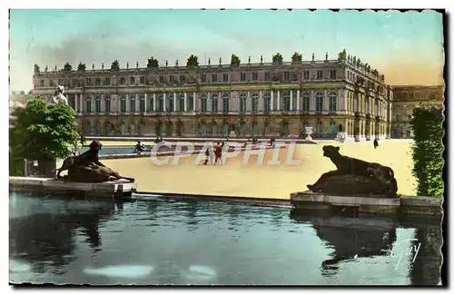 Ansichtskarte AK Versailles Et Ses Merveilles Les parterres d&#39eau et le chateau