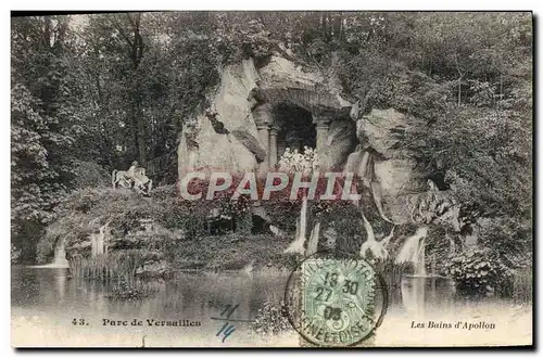 Cartes postales Versailles Parc Les Bains d&#39Apollon