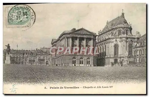 Ansichtskarte AK Versailles Palais de Chapelle et Aile Louis XV