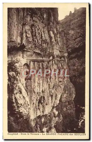 Cartes postales Dauphine Dans le Vercors La Grande Falaise Des Goulets