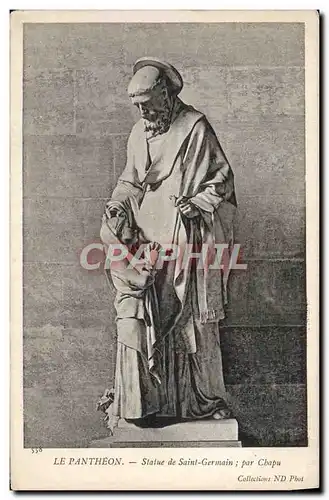 Cartes postales Paris Le Pantheon Statue De Saint Germain Par Chapu