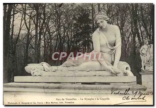 Cartes postales Parc De Versailles La Nymphe a La Coquille