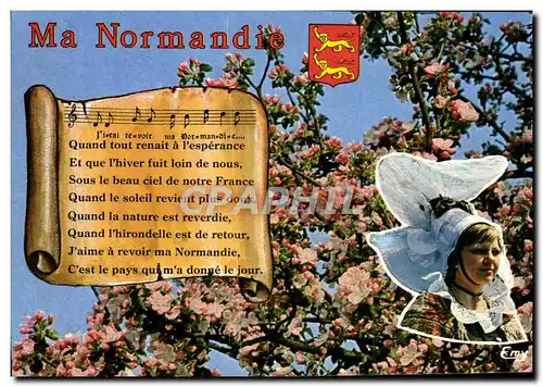 Cartes postales moderne Ma Normandie Folklore Femme