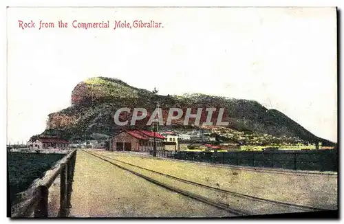 Moderne Karte Rock From The Commercial Mole Gibraltar