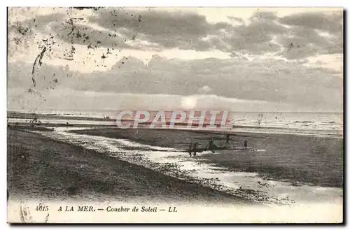 Cartes postales A La Mer Coucher De Soleil