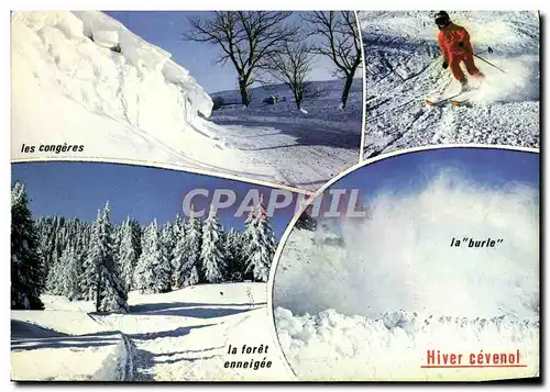 Cartes postales moderne L&#39Hiver Dans Les Cevennes Ski