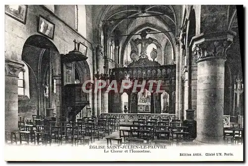 Ansichtskarte AK Eglise Saint Julien Le Pauvre Le Choeur Et l&#39Iconostase Paris