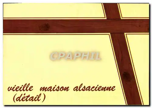 Cartes postales moderne Vieille maison alsacienne Detail