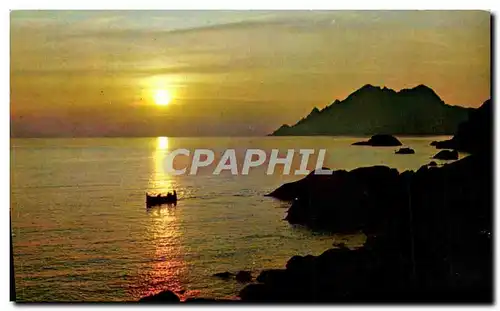 Cartes postales moderne Couleurs Et Lumiere De France Coucher de Soleil en Mediterranee