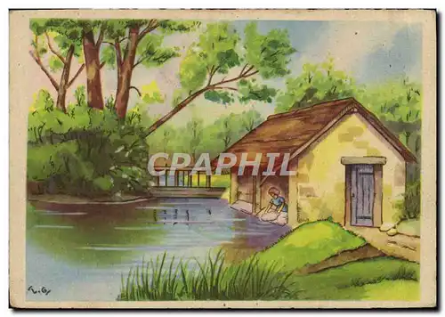 Cartes postales moderne Lavoir