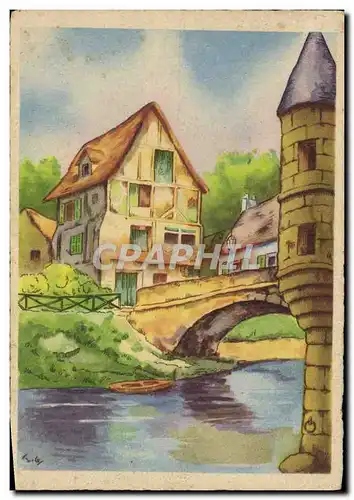 Cartes postales moderne Maison Pont