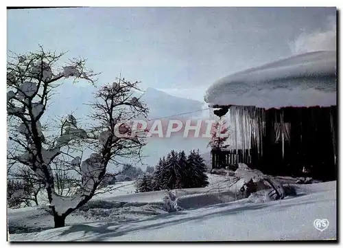 Cartes postales moderne Hiver Dans nos Montagnes Le Graphisme des neiges