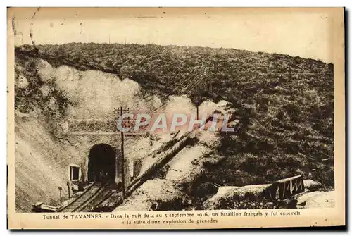 Ansichtskarte AK Tavannes Dans la Nuit du 4 au 5 septembre 1916 Militaria