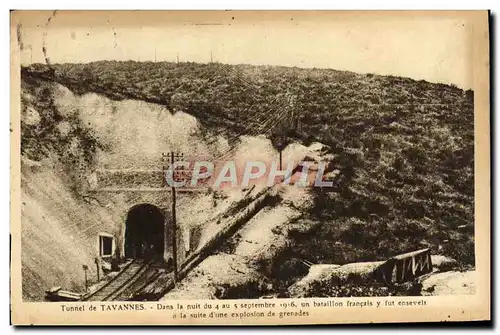 Cartes postales Tavannes Dans la Nuit du 4 au 5 septembre 1916 Militaria