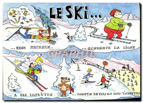 Cartes postales moderne Le Ski