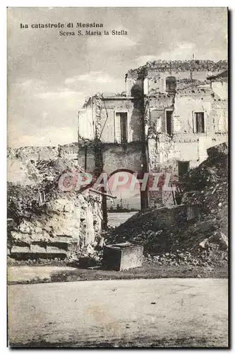 Cartes postales moderne La Catastrofe Di Messina Scesa S maria la Stella