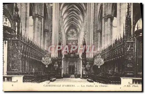Cartes postales moderne Cathedrale D'Amiens Les Stalles du choeur