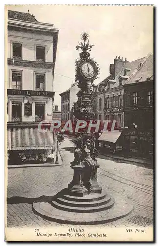 Moderne Karte Amiens Horloge Devailly Place Gambetta