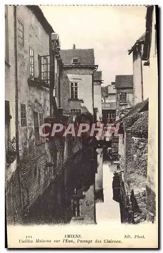 Ansichtskarte AK Amiens Vieilles Maisons Sur l&#39eau Passage des clairons