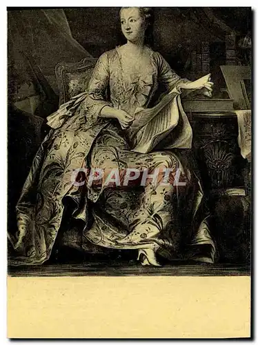 Cartes postales La Tour Maurice Quentin Portrait de Madame de Pompadour Paris Musee du Louvre