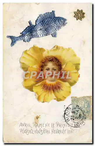 Cartes postales Fantaisie Enfant Poisson