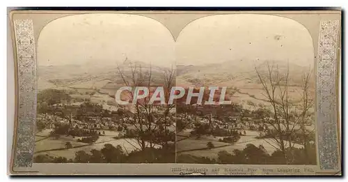 Photo Stereoscopique Ambleside and Wansfell Pike from Loughrigg Fell Lake District England