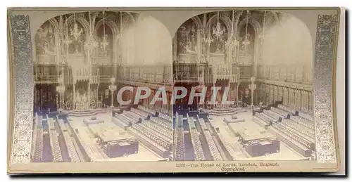Photo Stereoscopique The House of Commons London England