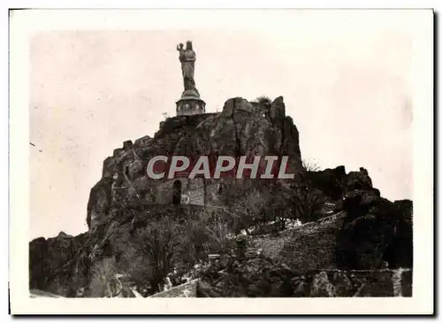 Cartes postales moderne Le Puy Le Rocher Corneille et Notre Dame de France