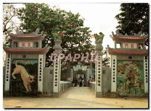 Cartes postales moderne Entrance to Ngoc Son Temple