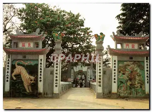 Moderne Karte Entrance to Ngoc Son Temple