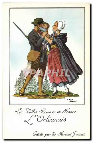 Cartes postales moderne Les Vieilles Provinces de France Orleanais Publicite Farines Jammet Folklore