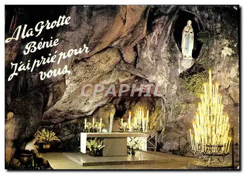 Cartes postales moderne Lourdes La Grotte Miraculeuse