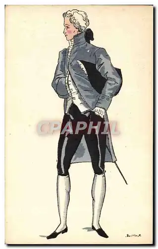 Ansichtskarte AK Histoire Du Costume Francais Empire 1814
