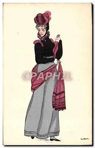 Ansichtskarte AK Histoire Du Costume Francais Empire 1810