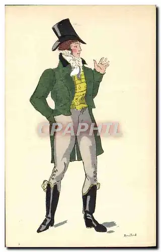 Ansichtskarte AK Histoire Du Costume Francais Empire 1811