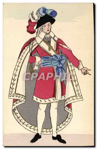 Ansichtskarte AK Histoire Du Costume Francais Directoire 1799