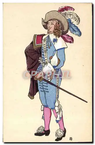 Cartes postales Histoire Du Costume Francais Regne de Louis XIII 1628