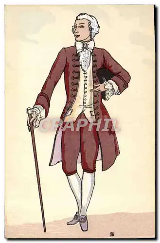 Cartes postales Histoire Du Costume Francais Regne de Louis XV 1771
