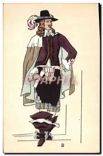 Ansichtskarte AK Histoire Du Costume Francais Regne de Louis XIV 1648