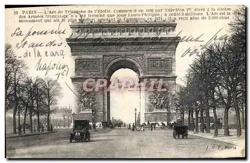 Cartes postales Paris L&#39Arc de Triomphe de L&#39Etoile