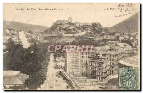 Cartes postales Lourdes Le Fort Vue Prise du Calvaire