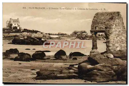 Cartes postales Ploumanach L&#39Oratoire Saint Guirec et le Chateau de Costaeres