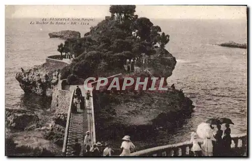 Ansichtskarte AK Biarritz Le Rocher du Basta